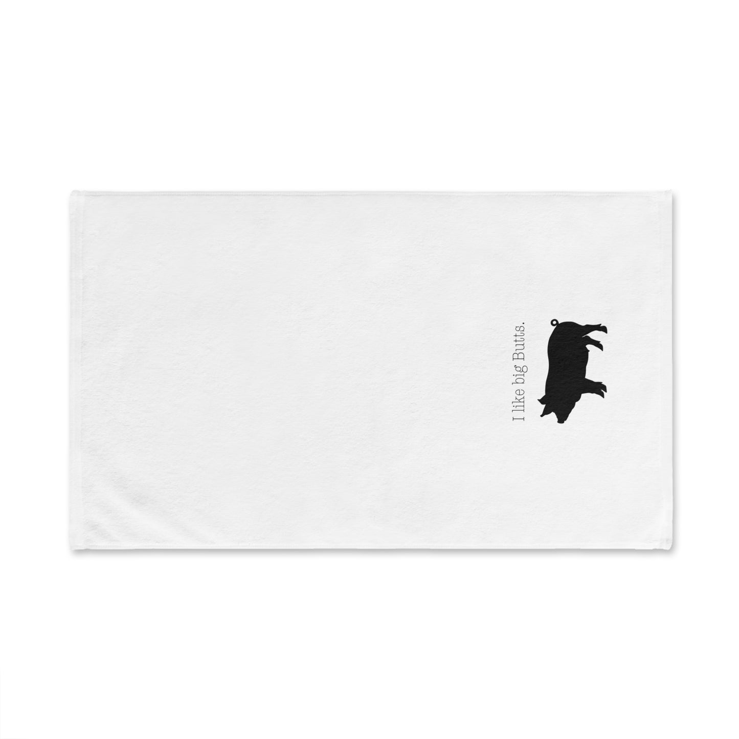 BBQ Kitchen Towel Funny Pig Hand Towel - I Like Big Butts Kitchen Towel, Cute Bathroom Towel, Farmhouse