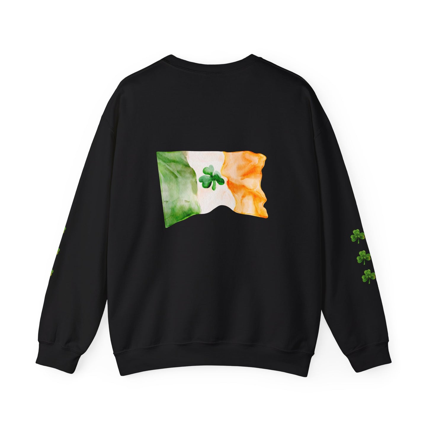 Custom Irish Flag Shamrock Sweatshirt St. Patrick's Day Sweatshirt Irish Pride Sweatshirt