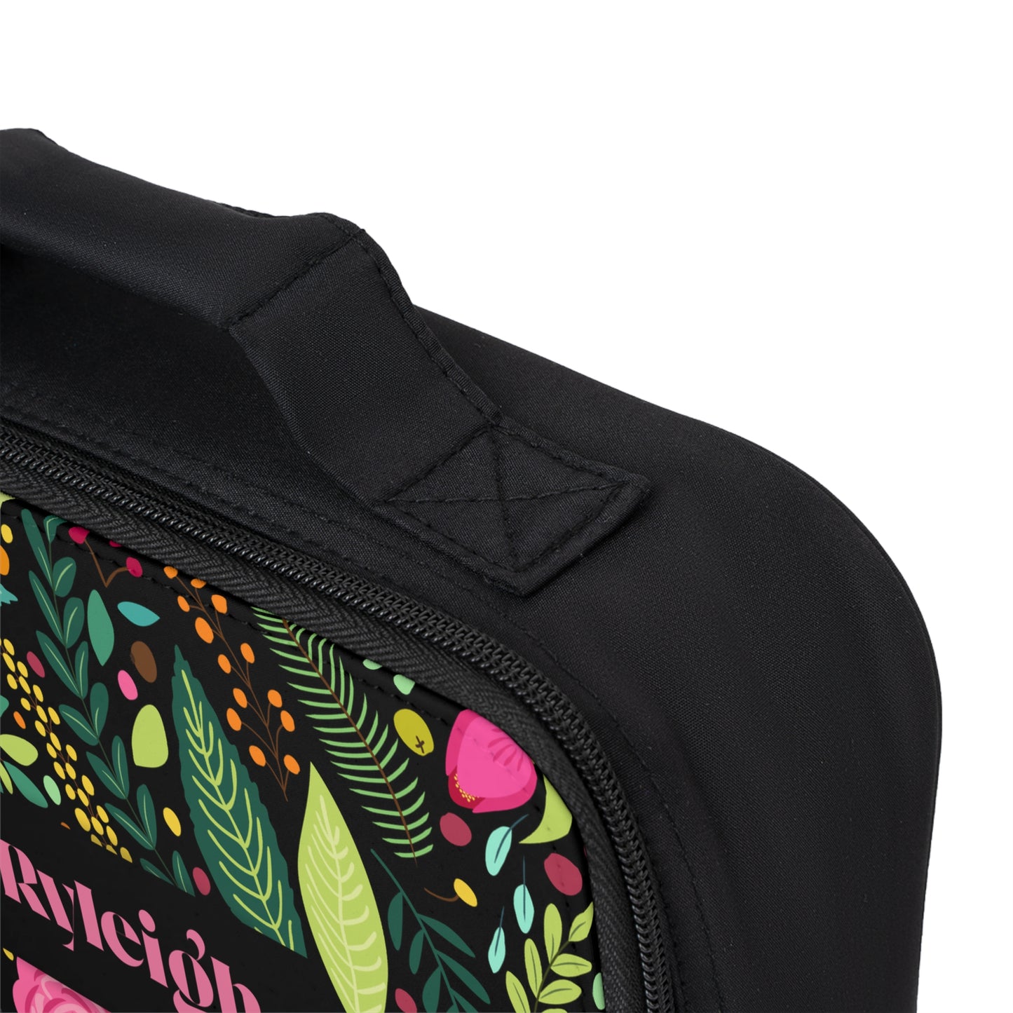 Floral Personalized Lunch Bag, Personlized Lunchbox, Back to School Accessory, Monogrammed Lunch Tote