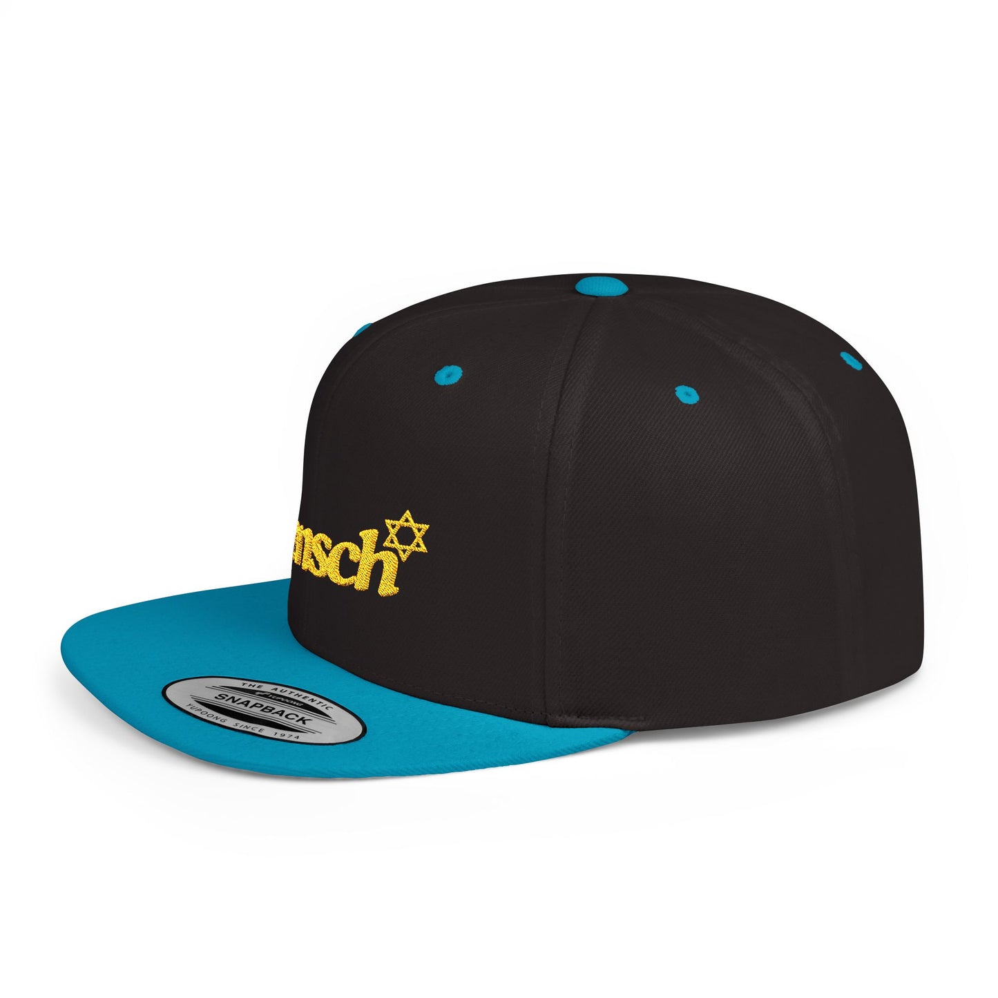 Mensch Hat Mensch Flat Bill Snapback Adjustable Mensch Hat Jewish Gift