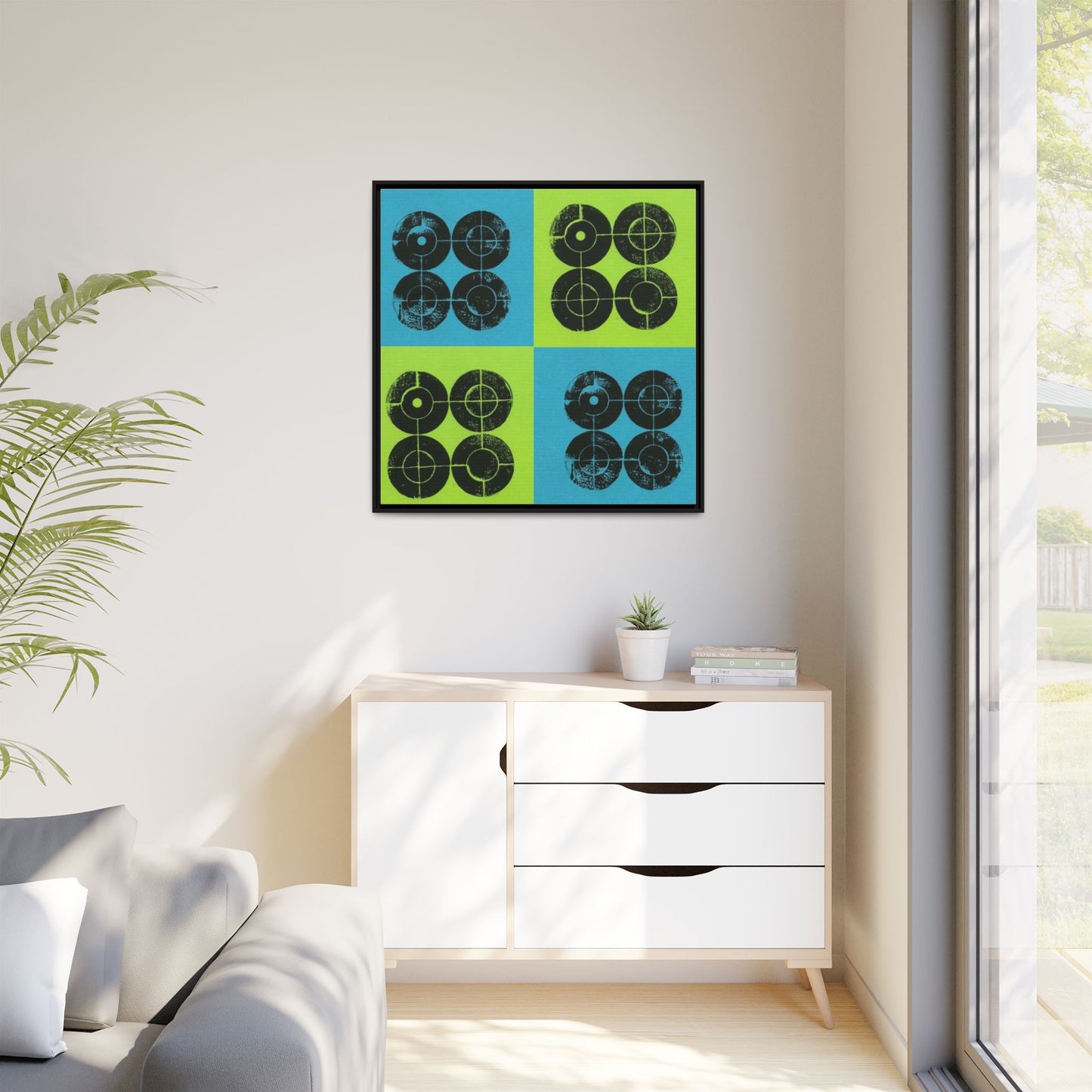 Printing With Legos Collagraph Matte Canvas, Framed