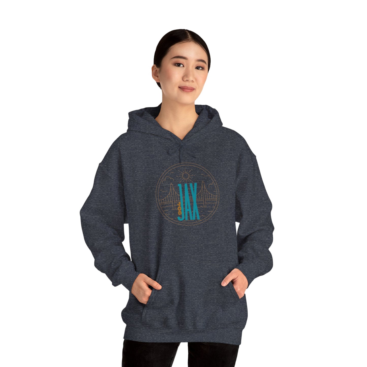 JAX City of Bridges Unisex Heavy Blend™ Hooded Sweatshirt