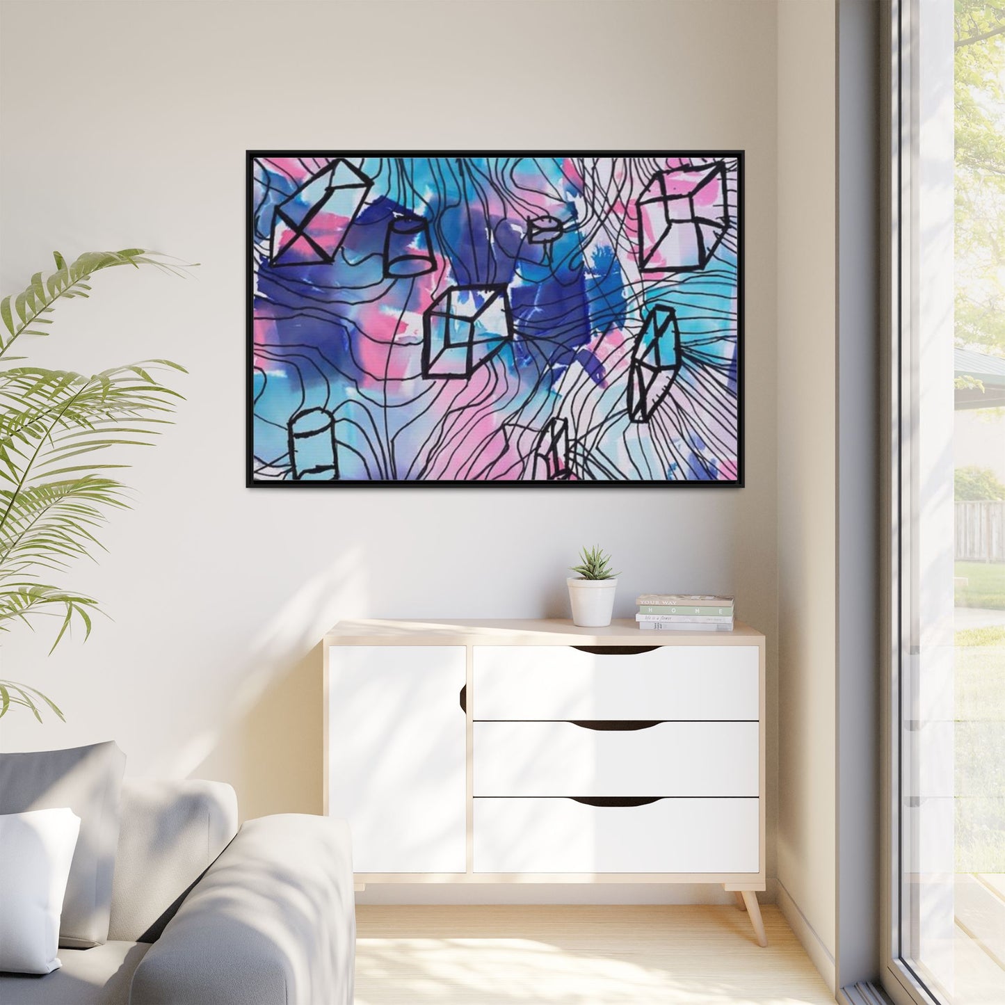Elements of Art: Form Framed Canvas by Jackson G. Smith