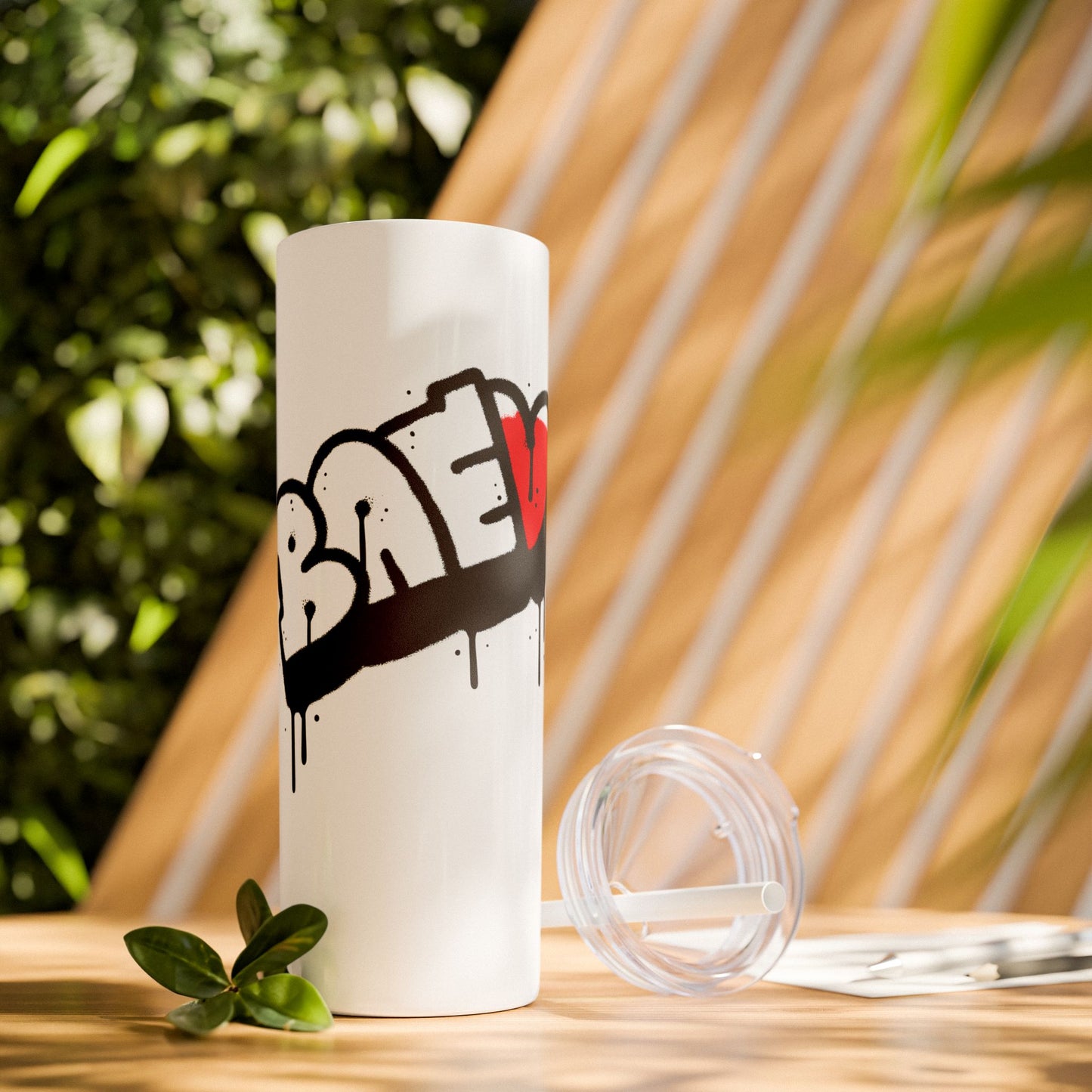 The Bae Skinny Tumbler with Straw, 20oz