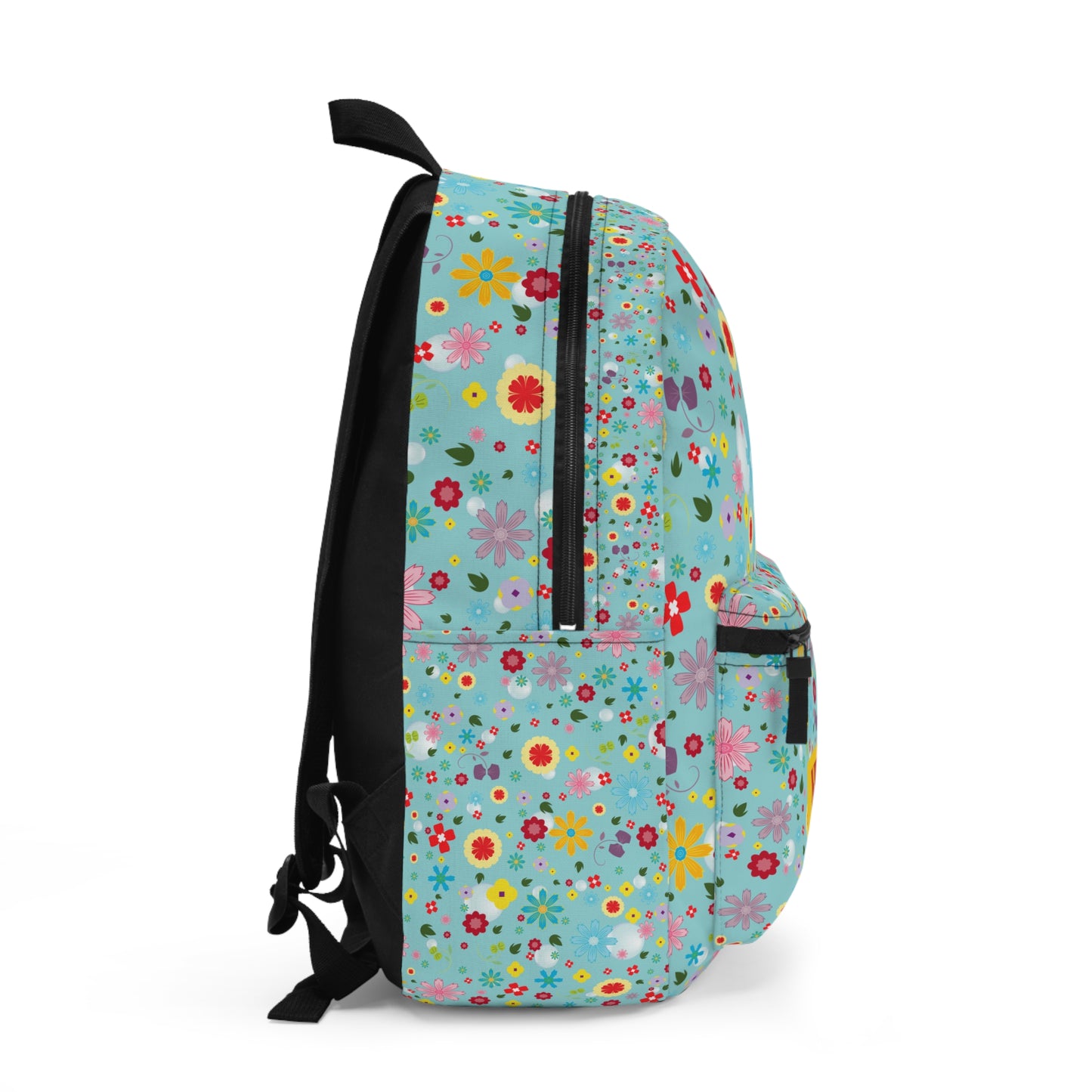 Colorful Floral Backpack with Laptop Compartment - Trendy School or Work Bag with Laptop Compartment
