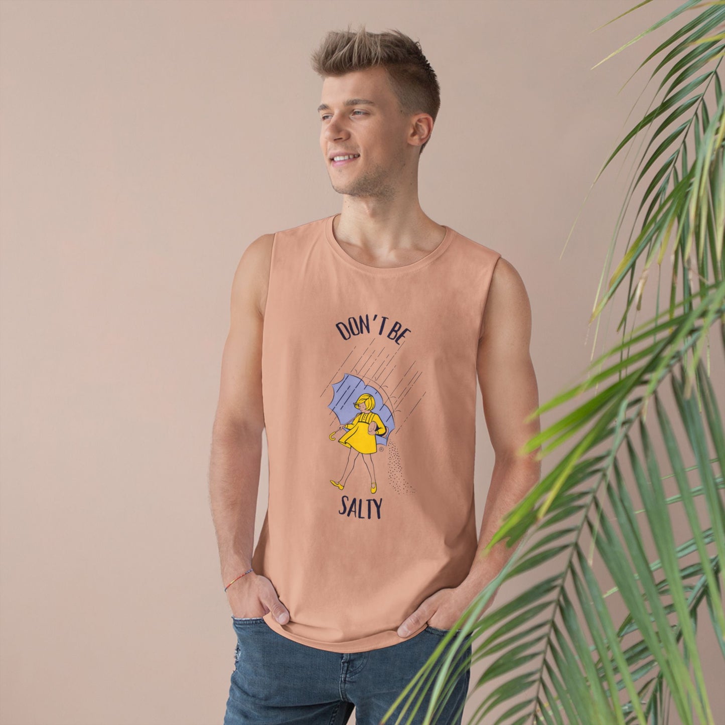 Don't Be Salty Unisex Tank, Humorous Graphic Tee, Sarcastic Sleeveless Shirt, Salty Tank