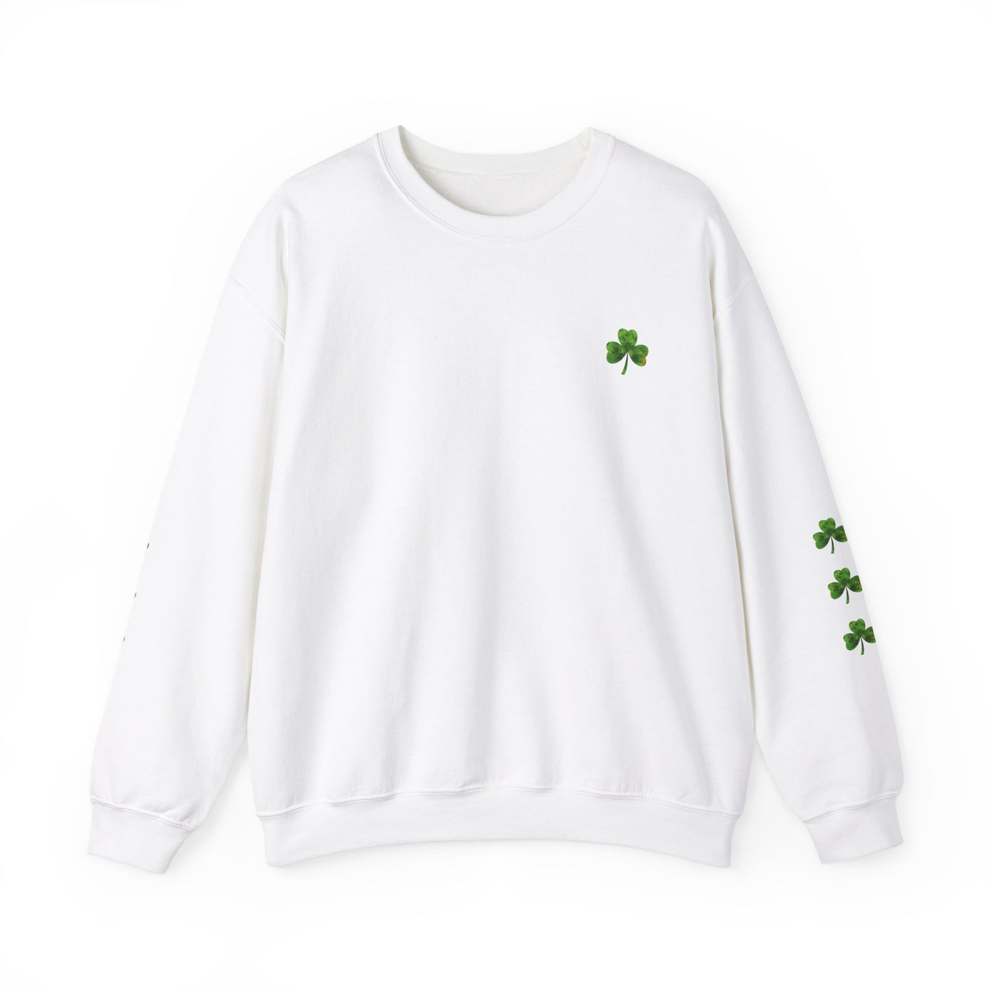 Custom Irish Flag Shamrock Sweatshirt St. Patrick's Day Sweatshirt Irish Pride Sweatshirt