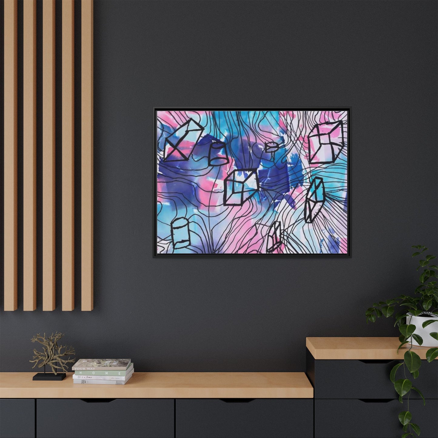 Elements of Art: Form Framed Canvas by Jackson G. Smith