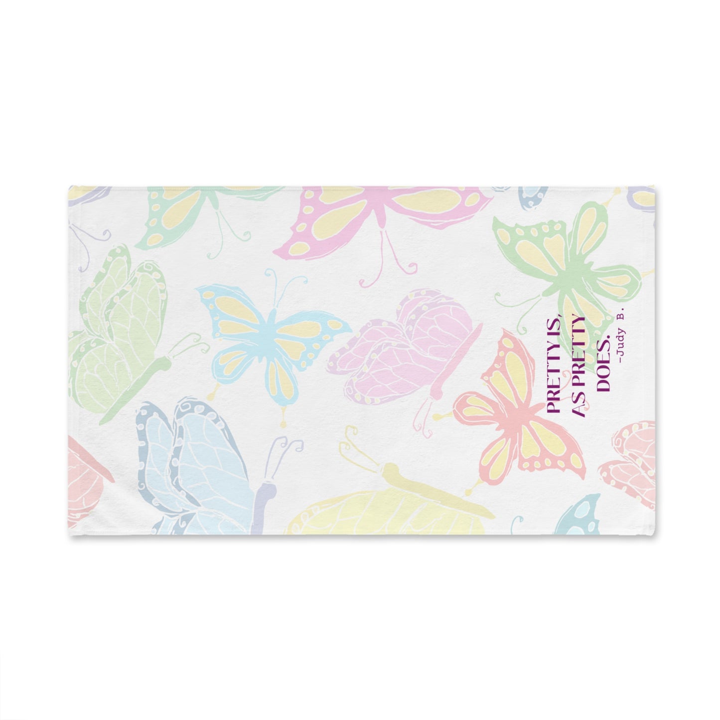 Butterfly Hand Towel Super Absorbent Kitchen or Bath Towel 25x16 Quote Decorative Guest Towel