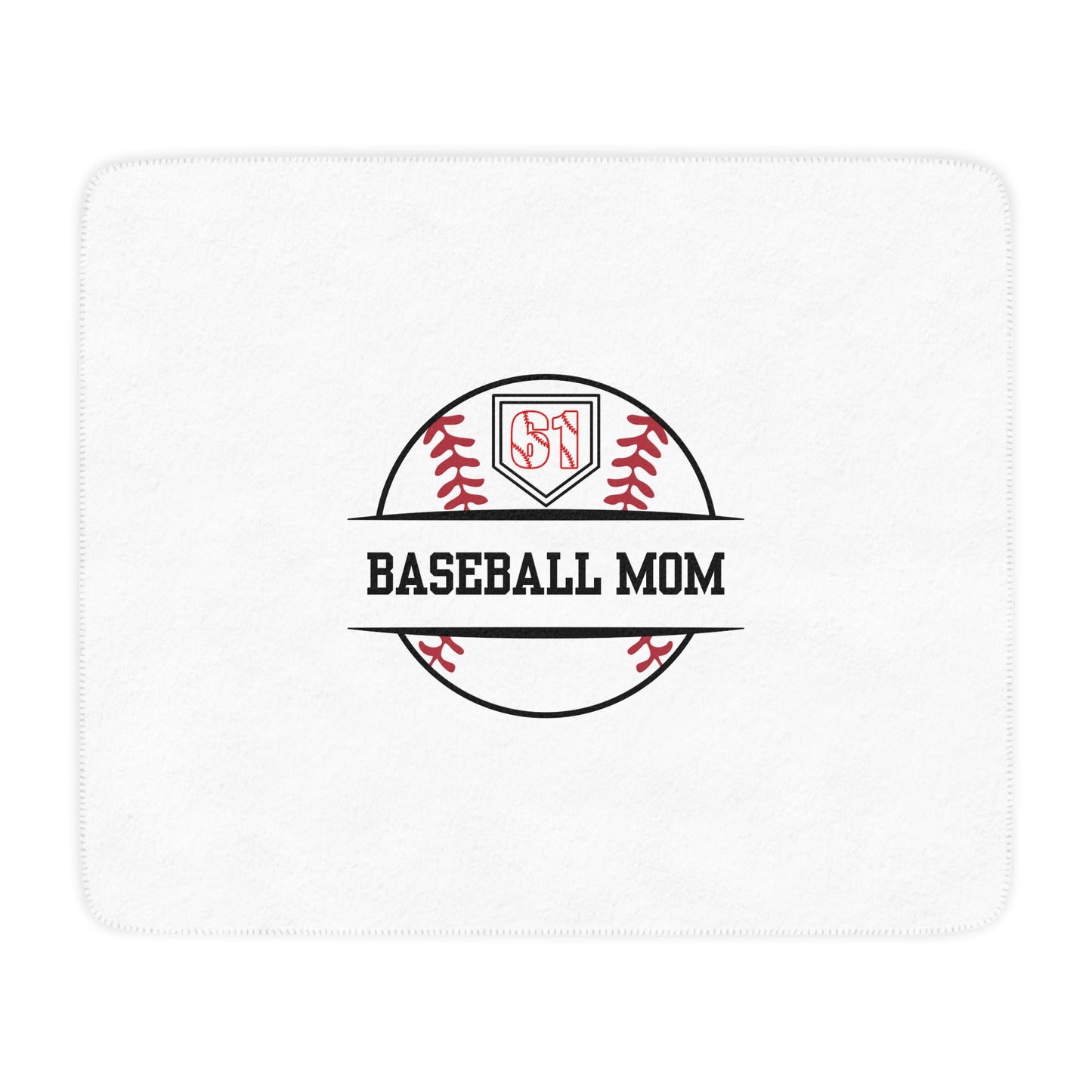 Custom CJs Mom Tan Sherpa Blanket