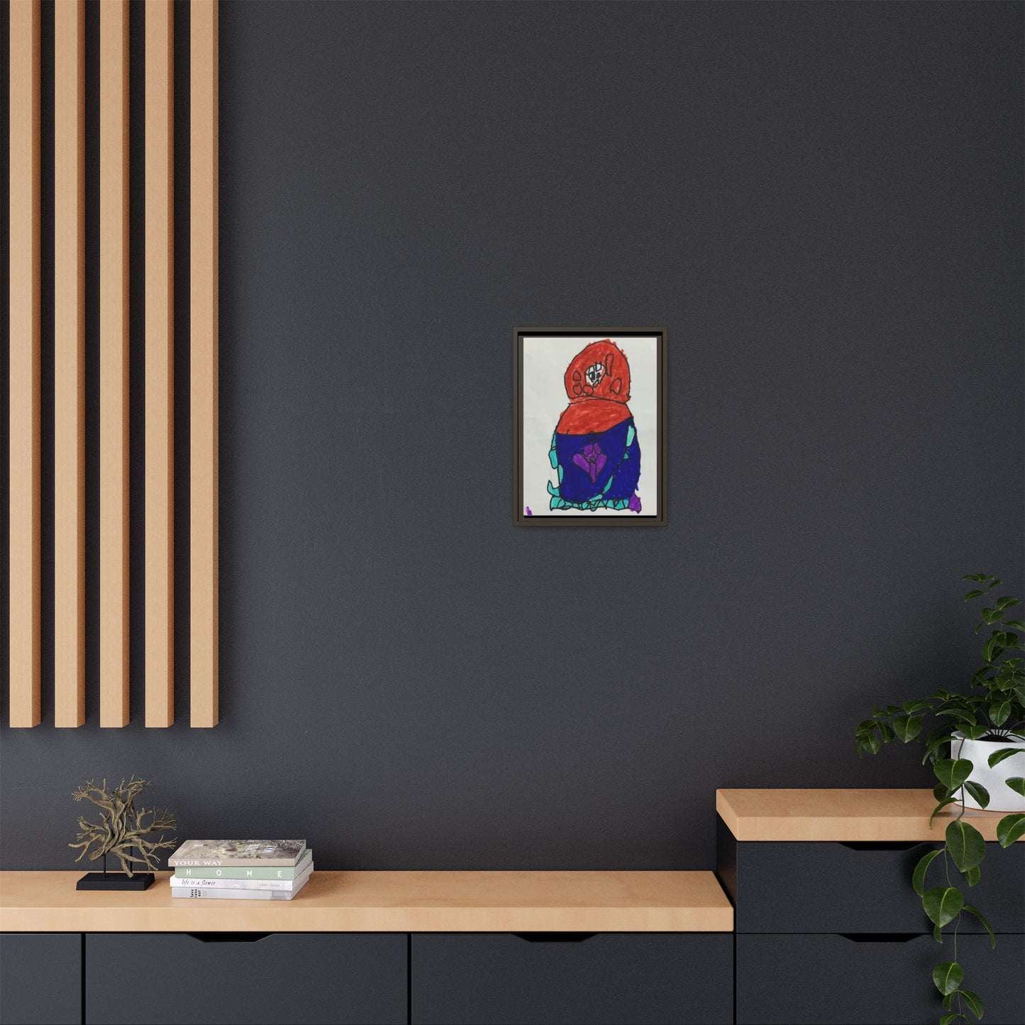 Matryoshka Doll, Babushka Dolls, Russian Nesting Dolls Matte Canvas, Framed (Multi-color)