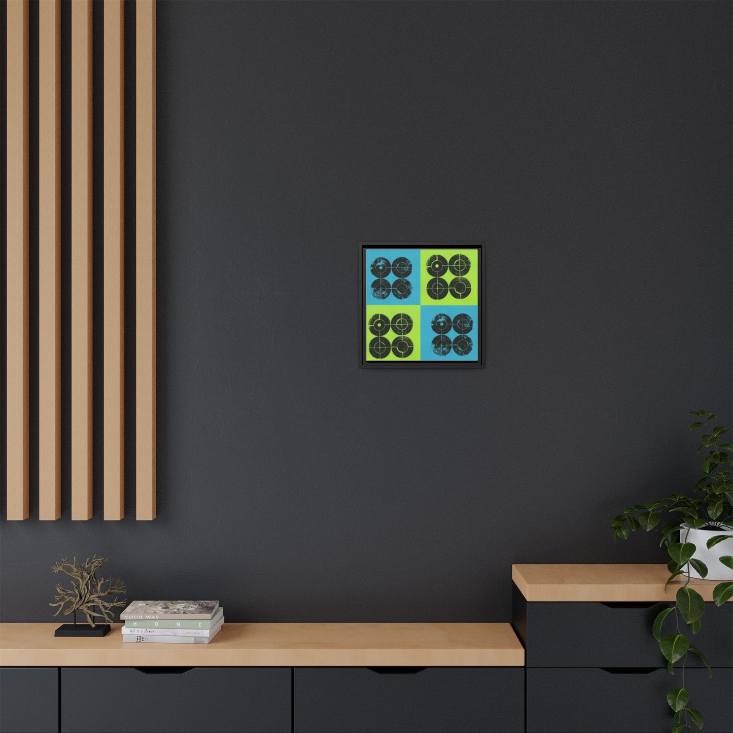 Printing With Legos Collagraph Matte Canvas, Framed