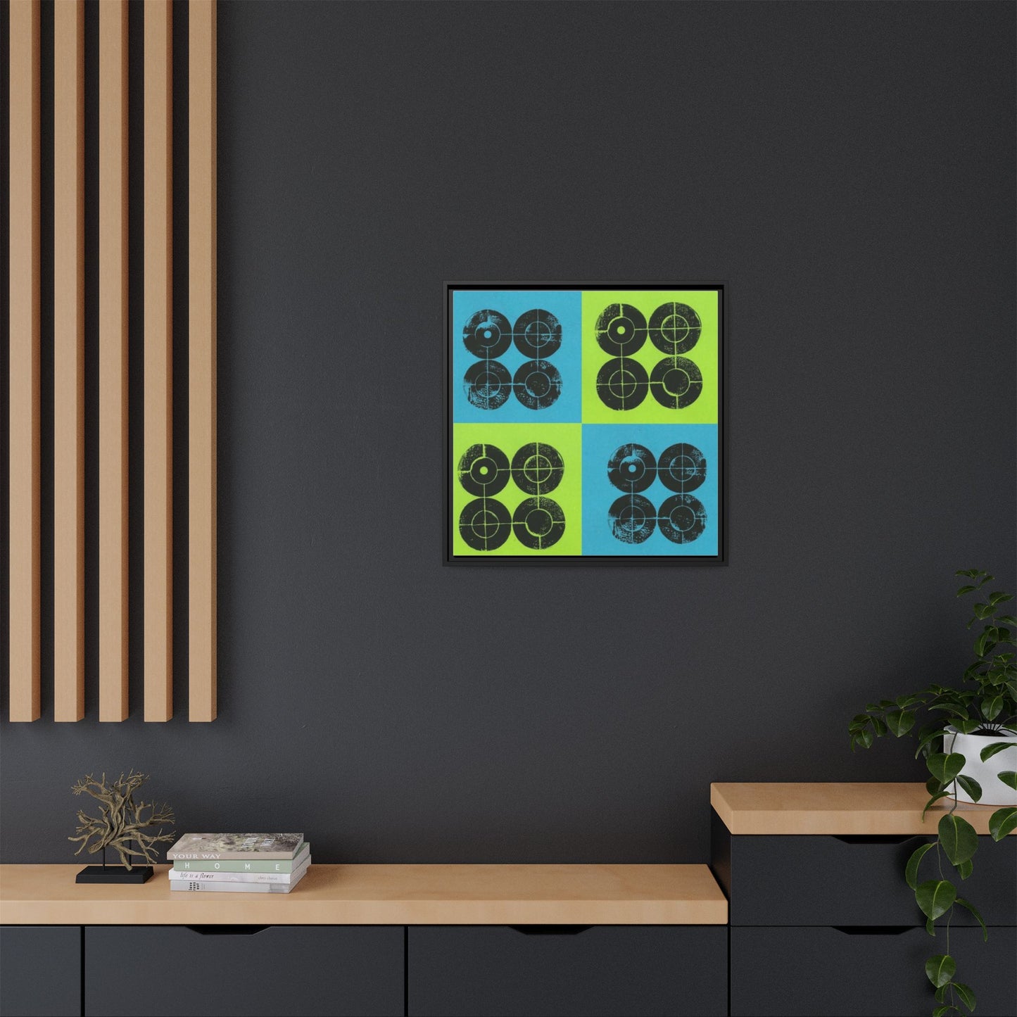 Printing With Legos Collagraph Matte Canvas, Framed