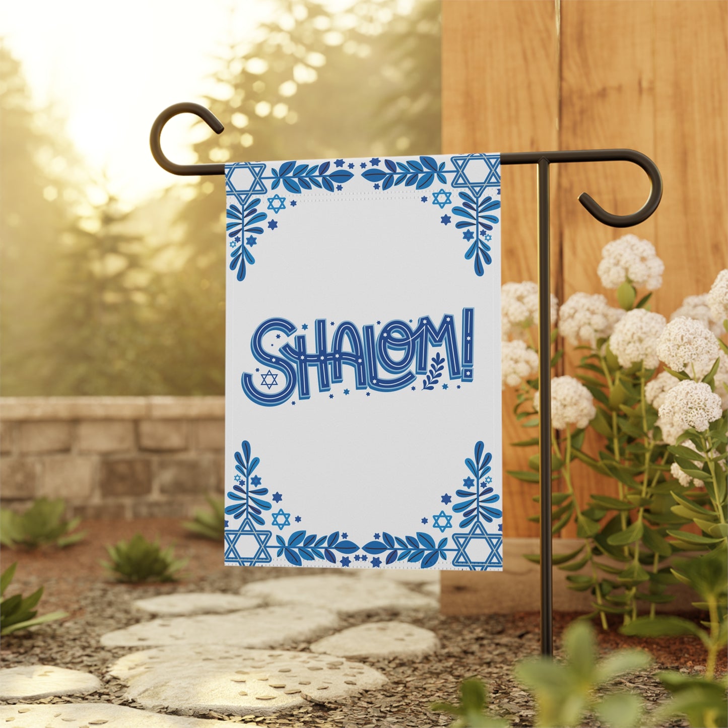 Shalom Garden Flag House Banner
