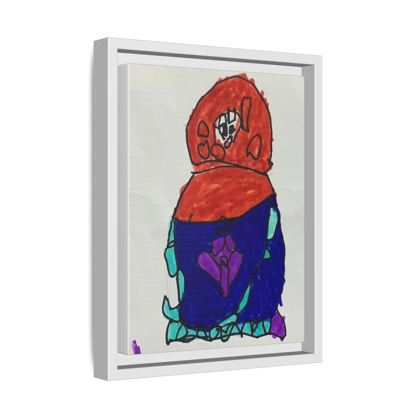 Matryoshka Doll, Babushka Dolls, Russian Nesting Dolls Matte Canvas, Framed (Multi-color)