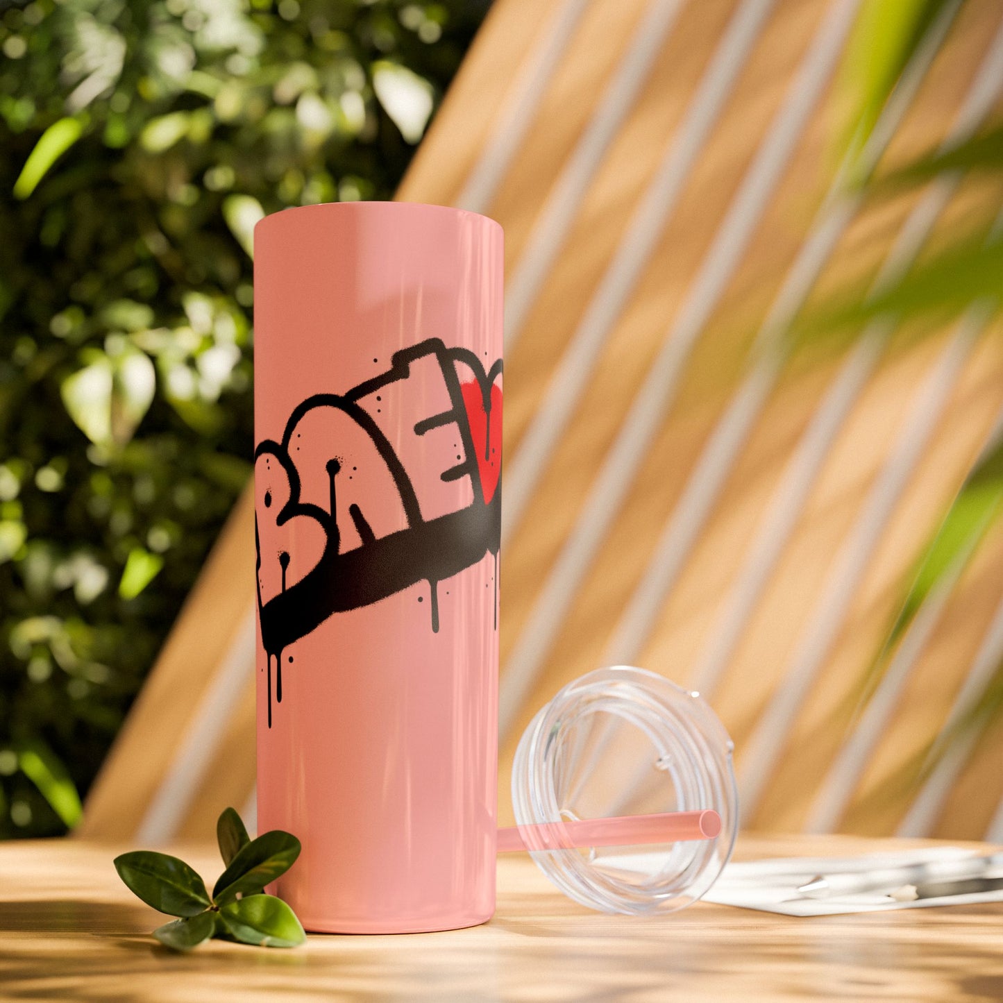 The Bae Skinny Tumbler with Straw, 20oz