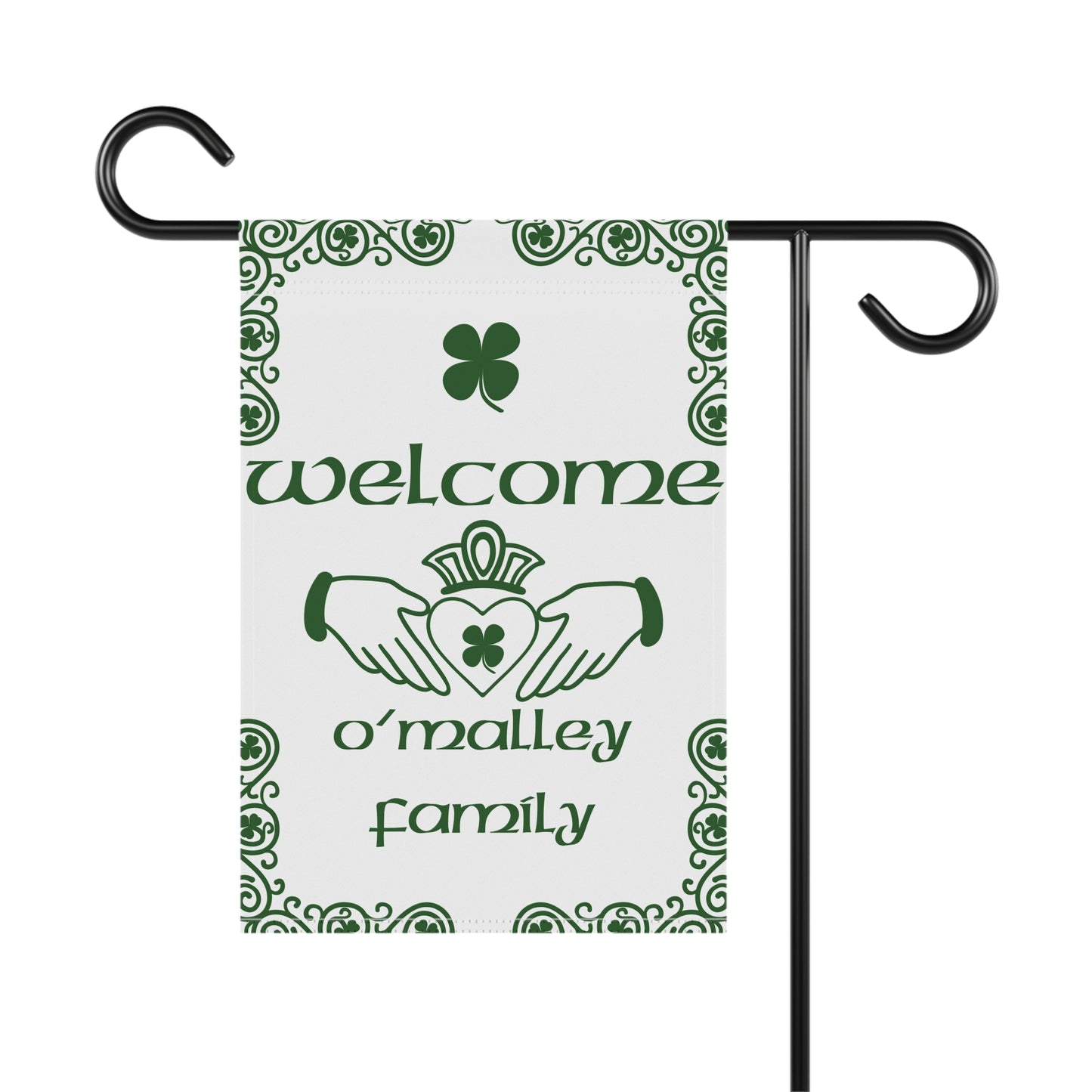 Custom Family Name Garden Flag Custom Surname Flag Irish Garden Flag Irish Flag