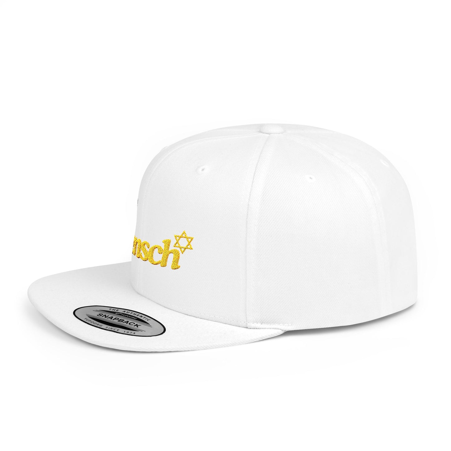 Mensch Hat Mensch Flat Bill Snapback Adjustable Mensch Hat Jewish Gift