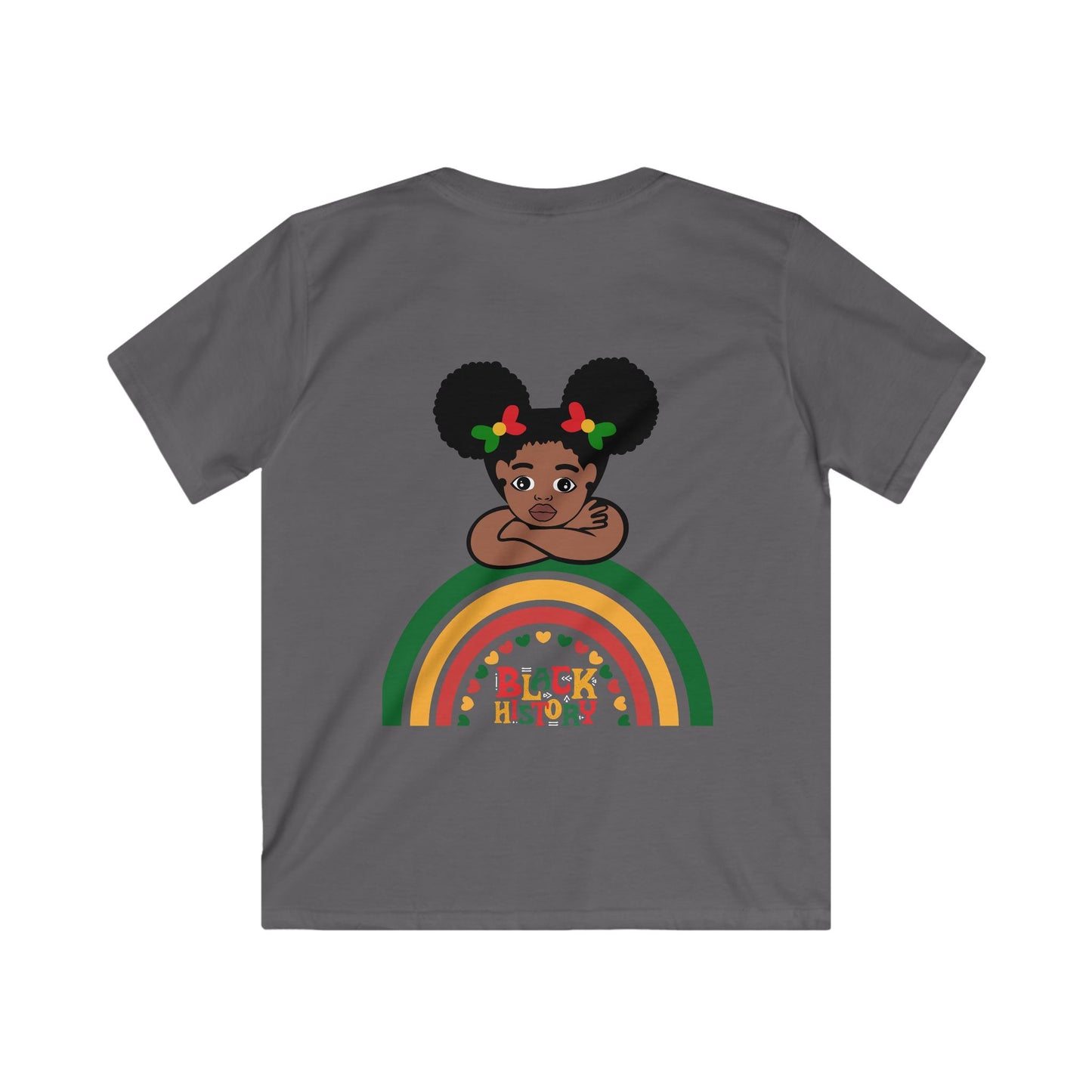 Black HIstory T Shirt for Black History Kids Soft Tee