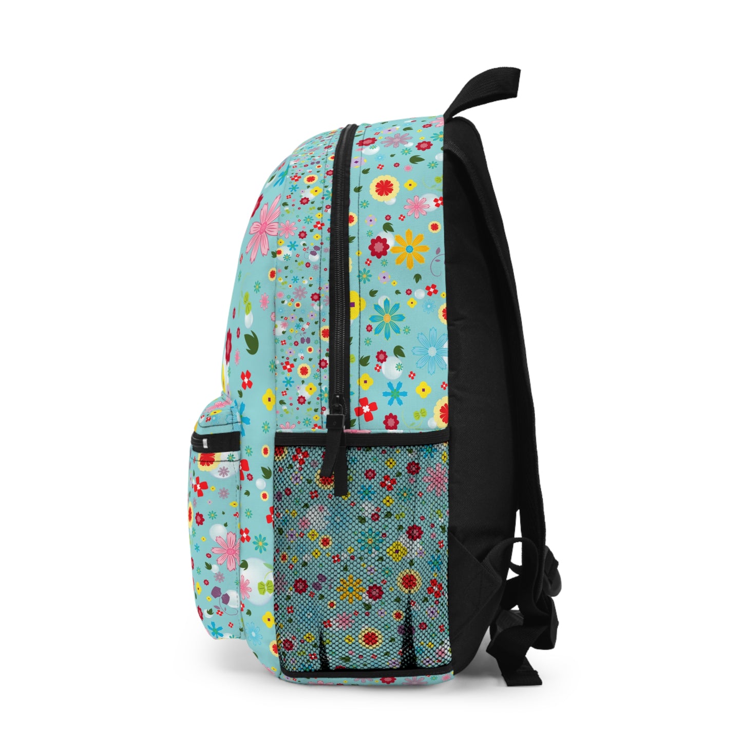 Colorful Floral Backpack with Laptop Compartment - Trendy School or Work Bag with Laptop Compartment