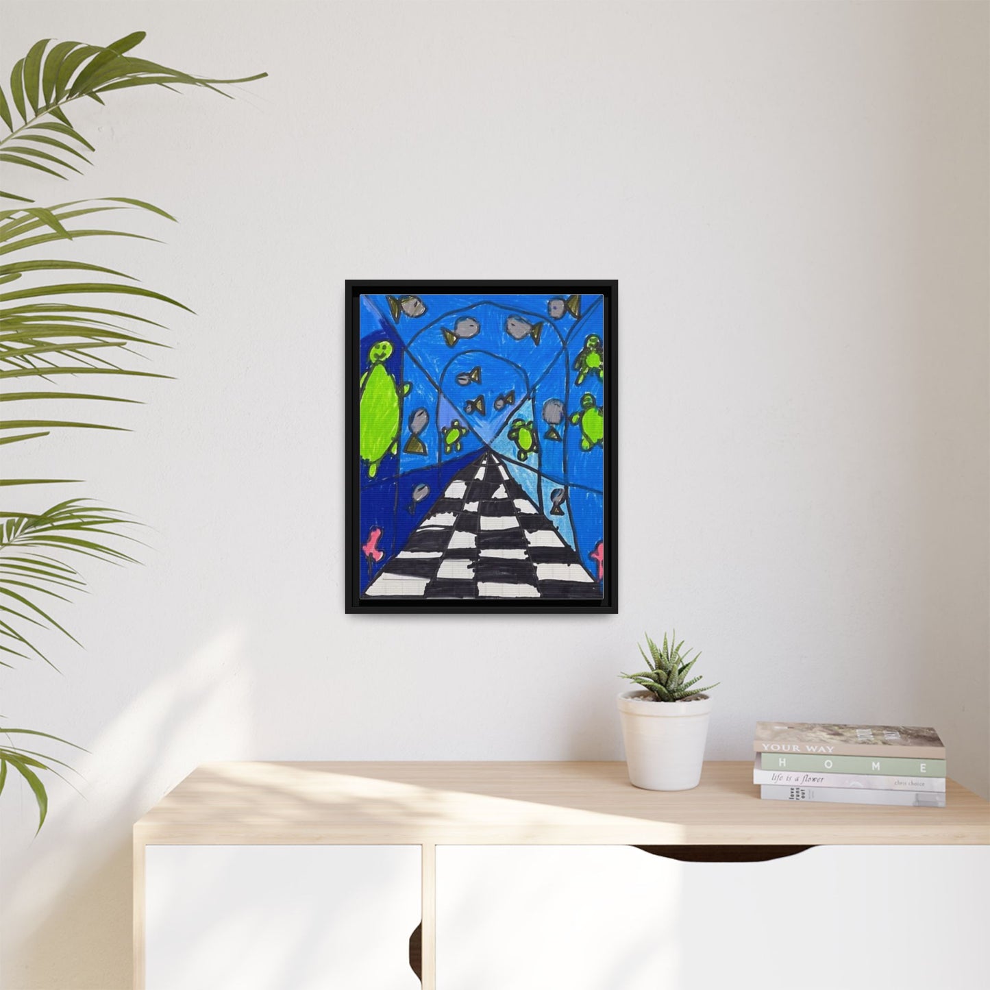 Creating Space Matte Canvas, Framed Art by Jackson Smith
