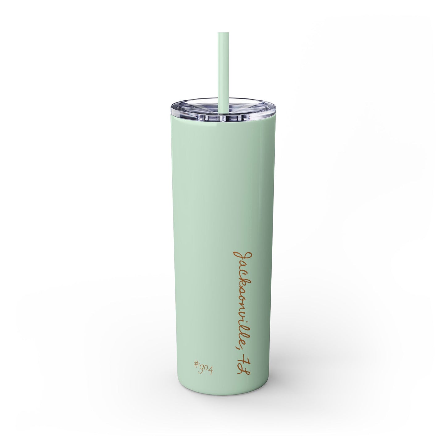 Jacksonville City of Bridges Skinny Tumbler with Straw, 20oz