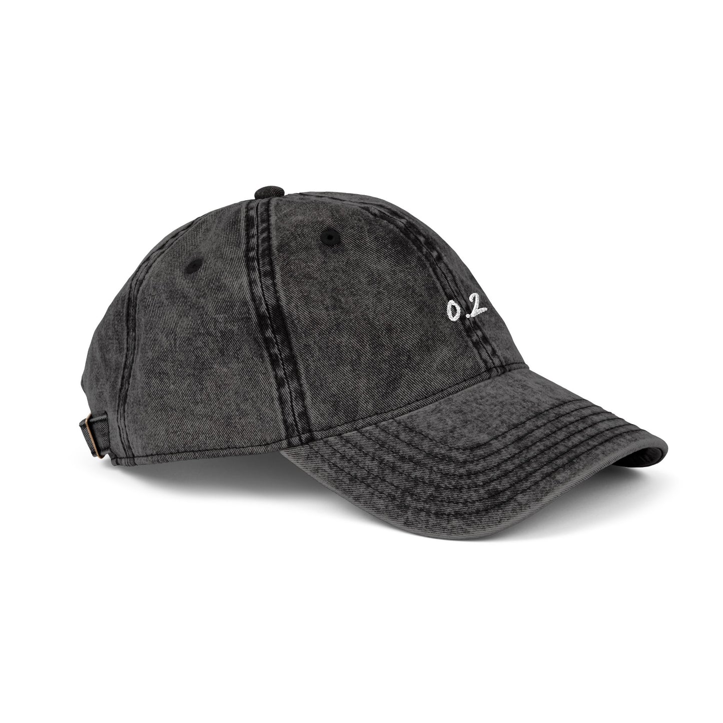 Zero Point Two Vintage Embroidered Cap Jewish Identity Hat
