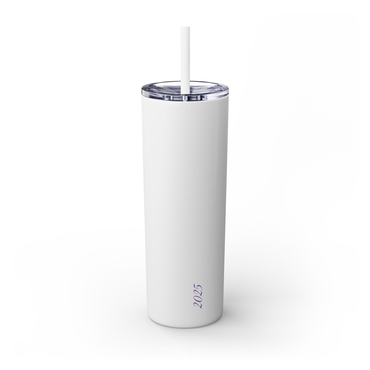 Custom Dance Skinny Tumbler with Straw, 20oz w/name