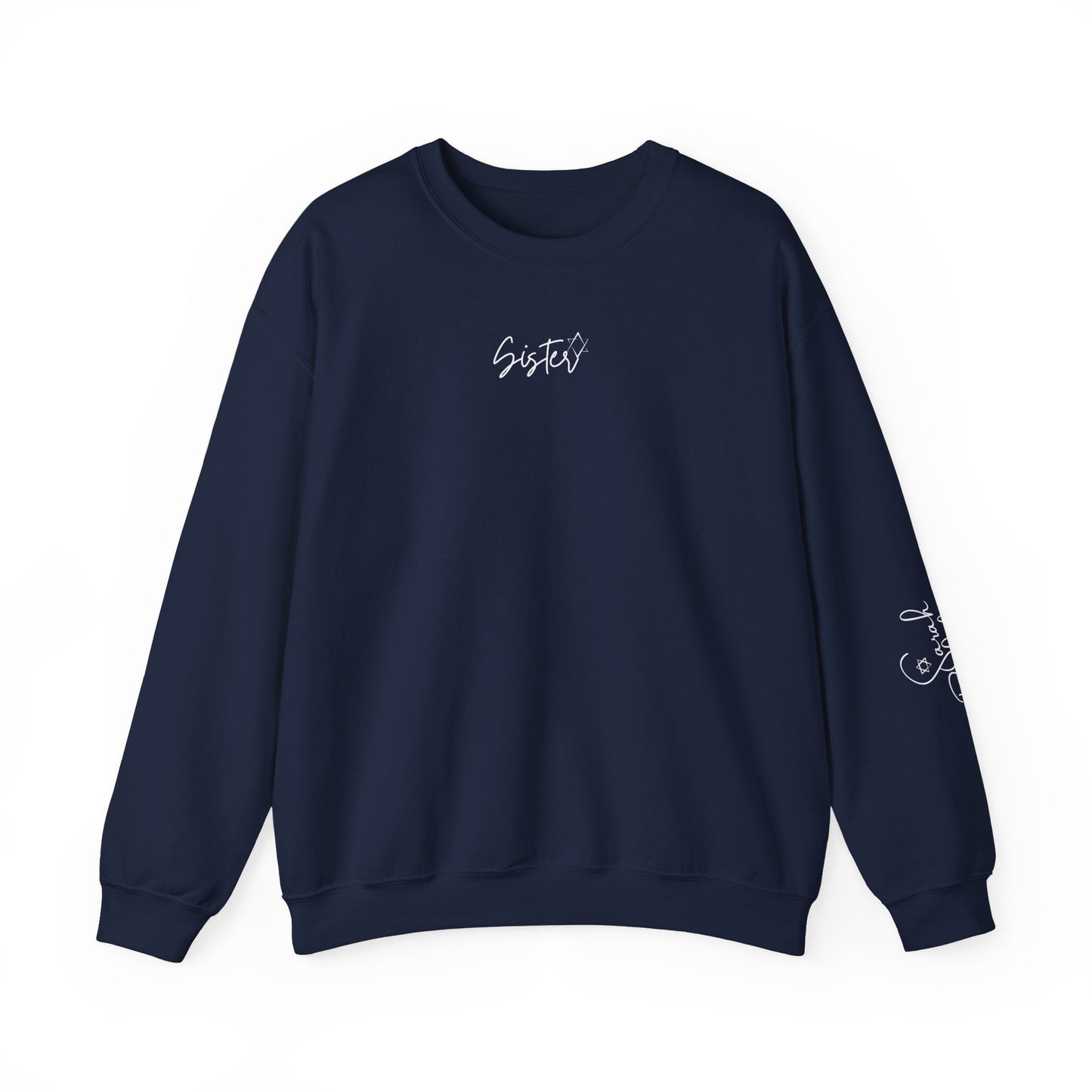 Jewish Sisters Custom Design Sweatshirt Jewish Sister Gift