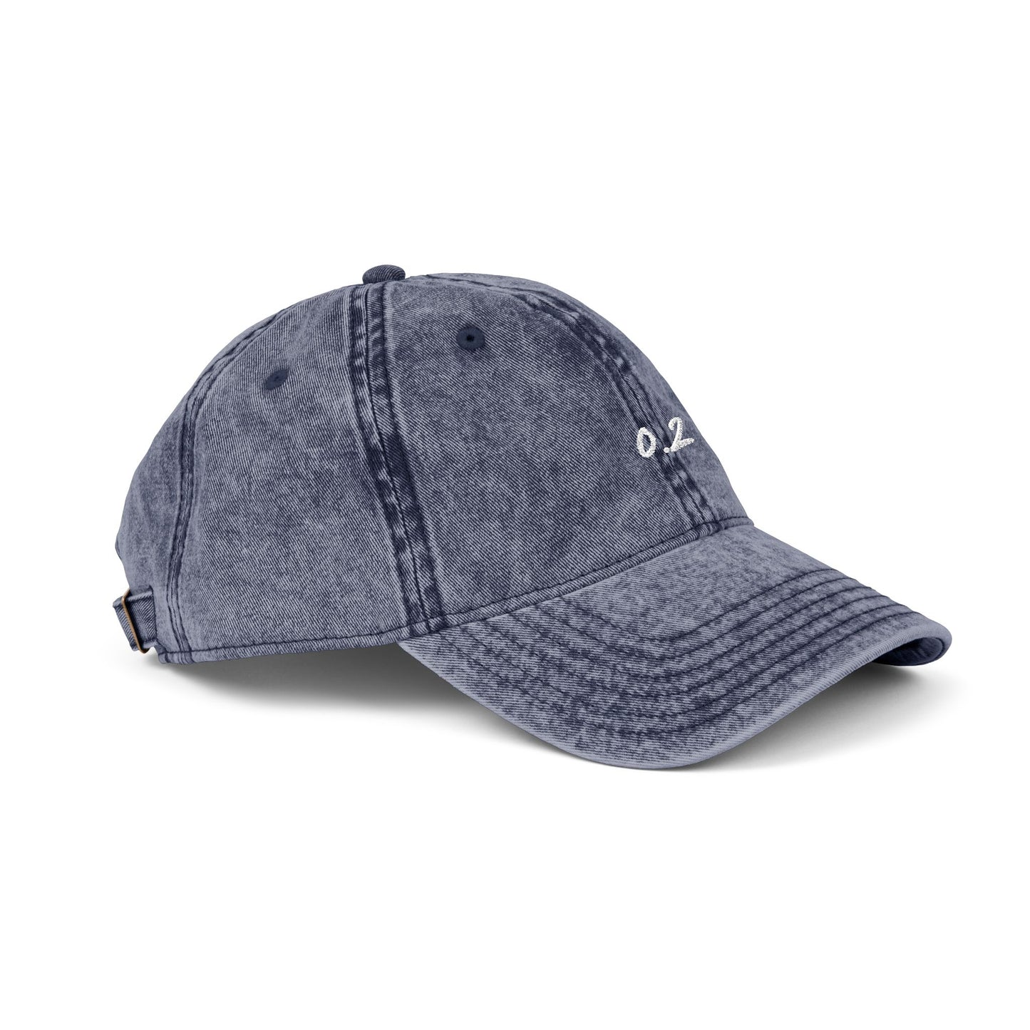 Zero Point Two Vintage Embroidered Cap Jewish Identity Hat