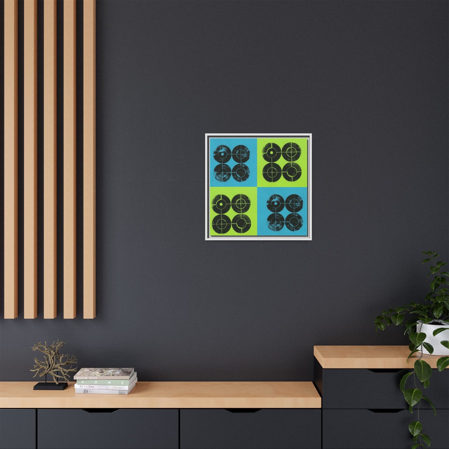 Printing With Legos Collagraph Matte Canvas, Framed
