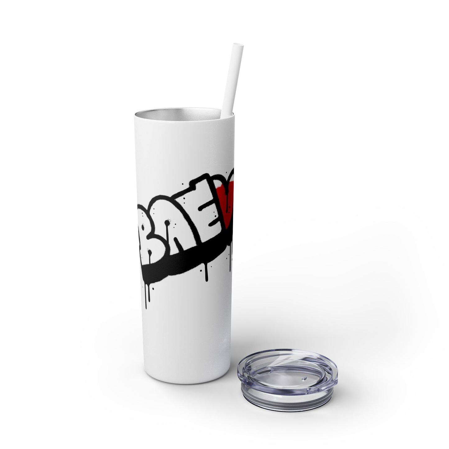The Bae Skinny Tumbler with Straw, 20oz