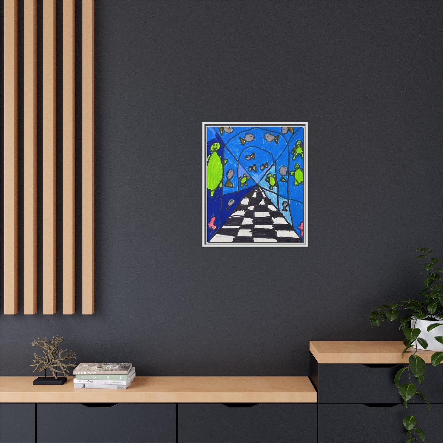 Creating Space Matte Canvas, Framed Art by Jackson Smith