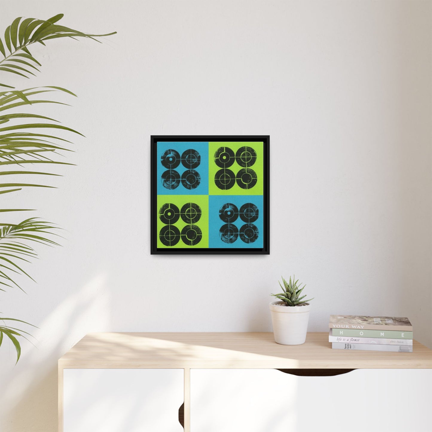 Printing With Legos Collagraph Matte Canvas, Framed