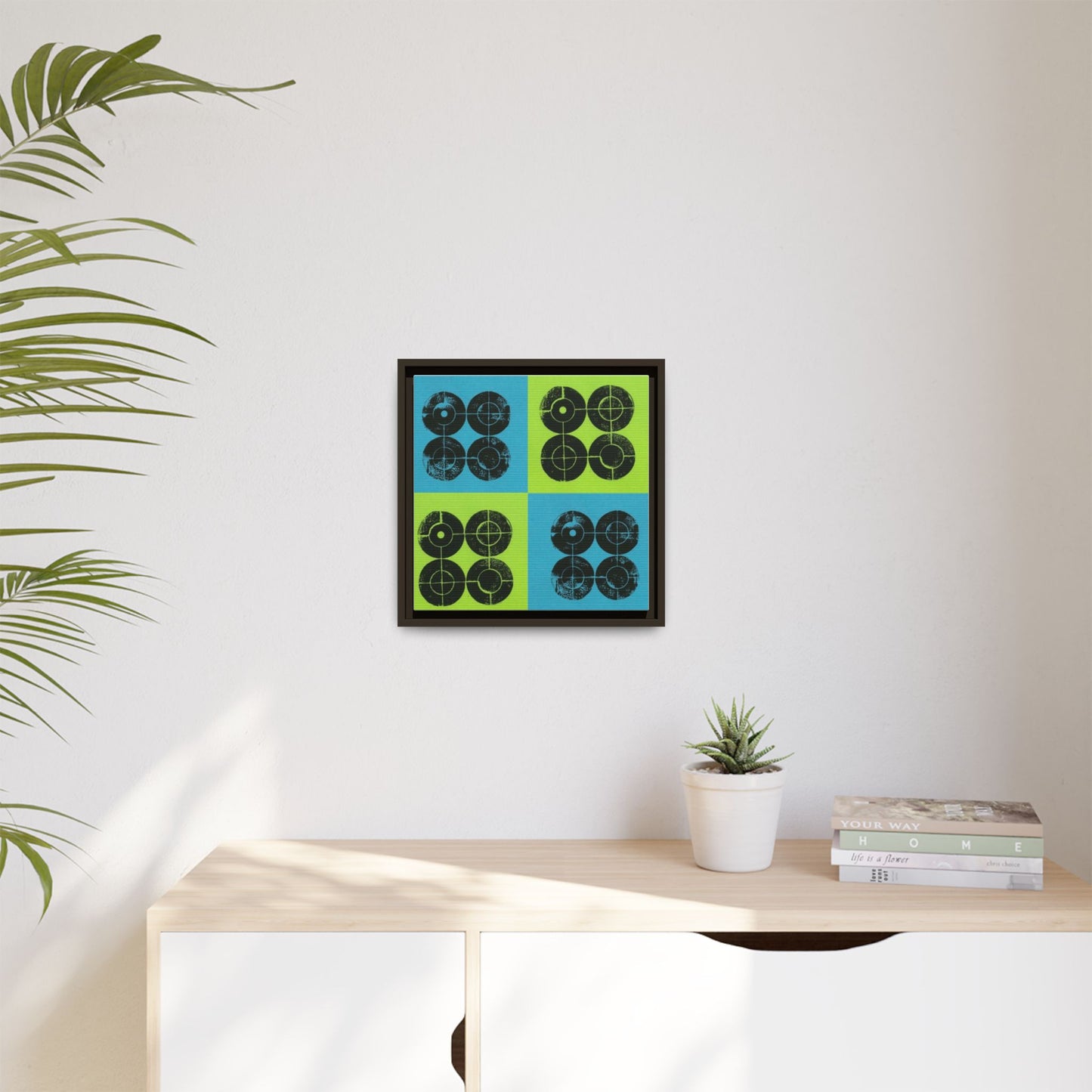 Printing With Legos Collagraph Matte Canvas, Framed