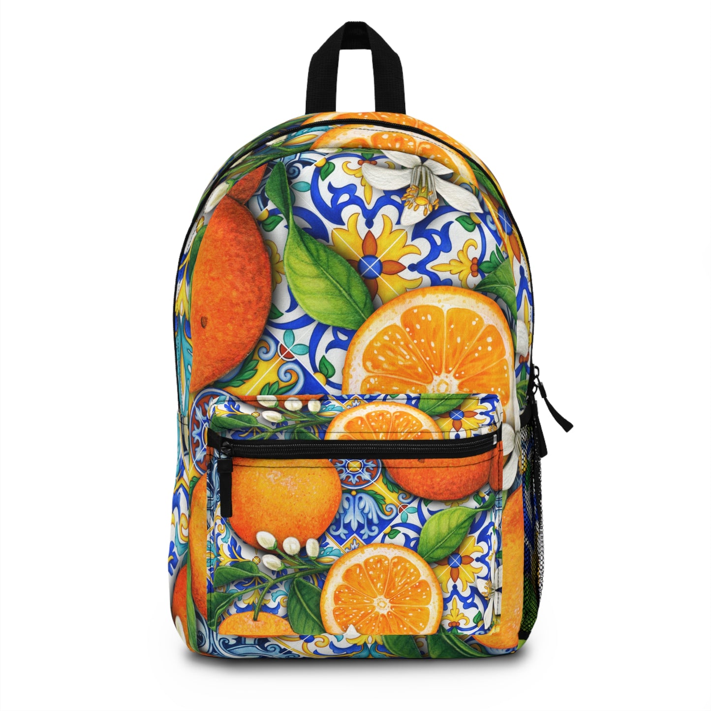 Citrus Grove Backpack, Trendy School Bag, Colorful Backpack Fun CItrus Backpack Southern Style Backpack with Laptop Compartment