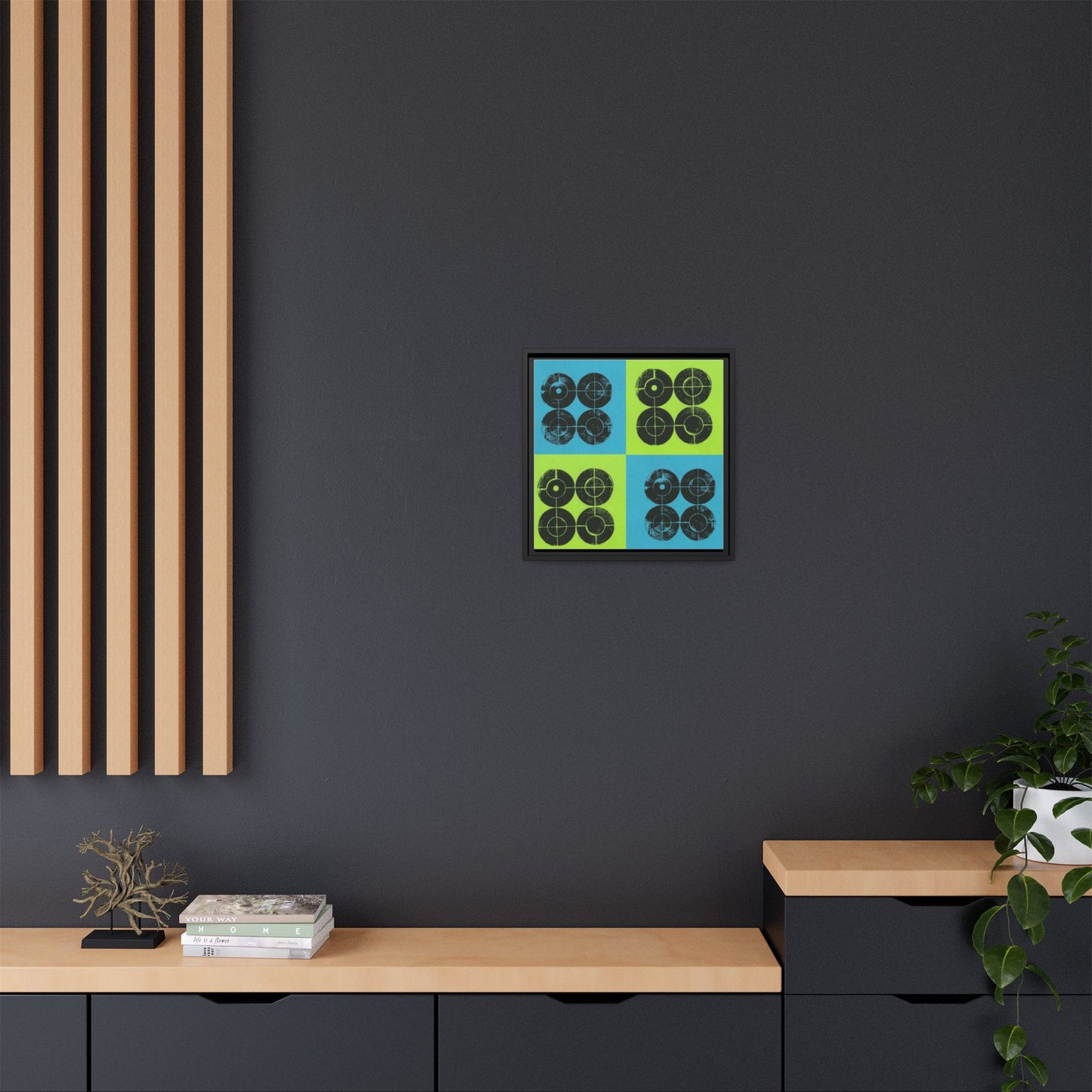 Printing With Legos Collagraph Matte Canvas, Framed