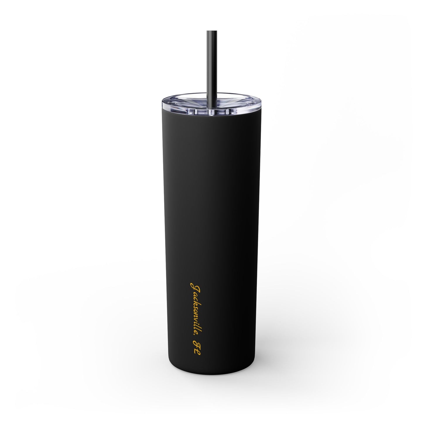 Shark Tooth 904 Skinny Tumbler with Straw, 20oz