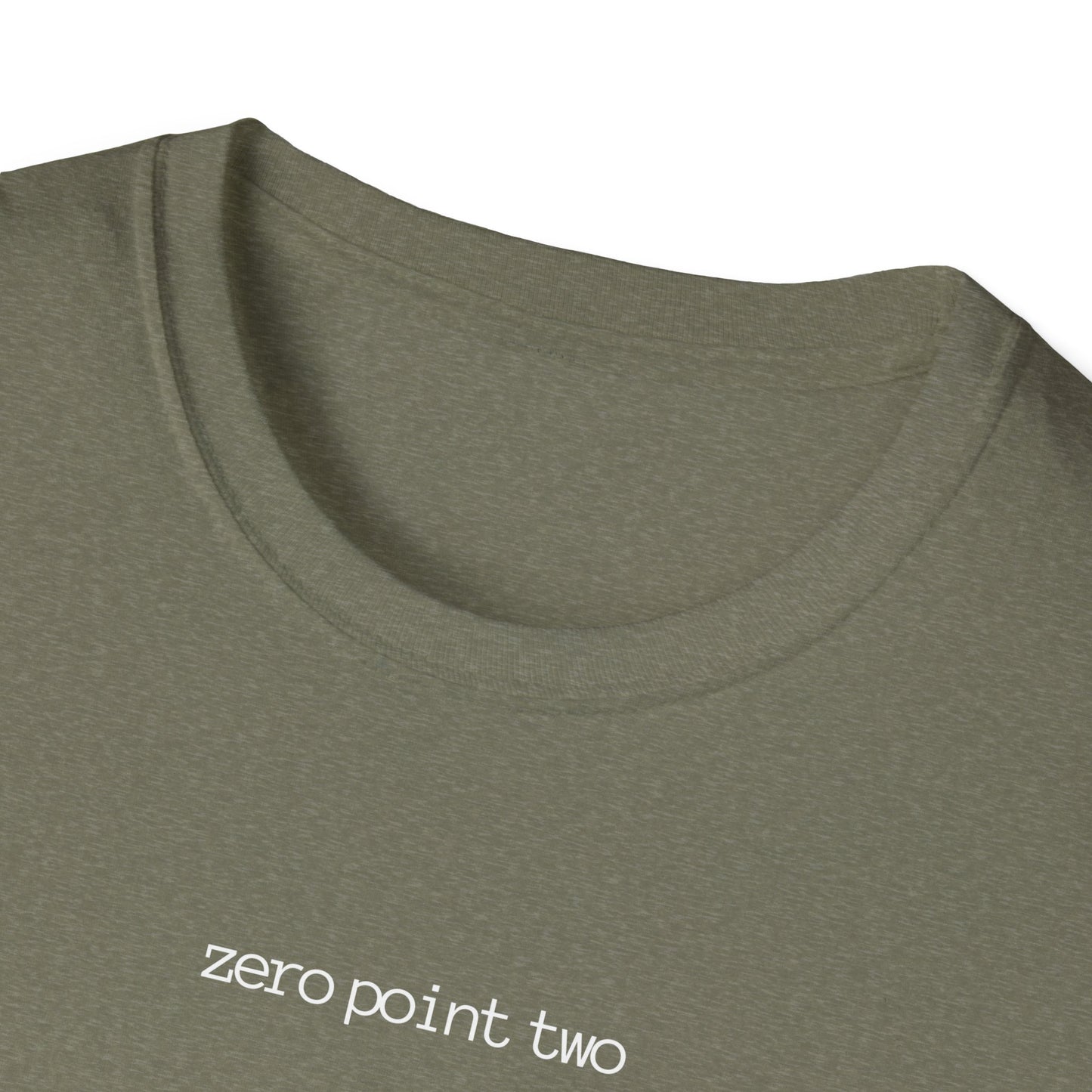 Zero Point Two T Shirt Soft Style 0.2 Jewish Identity Tee Shirt Adult Unisex Style