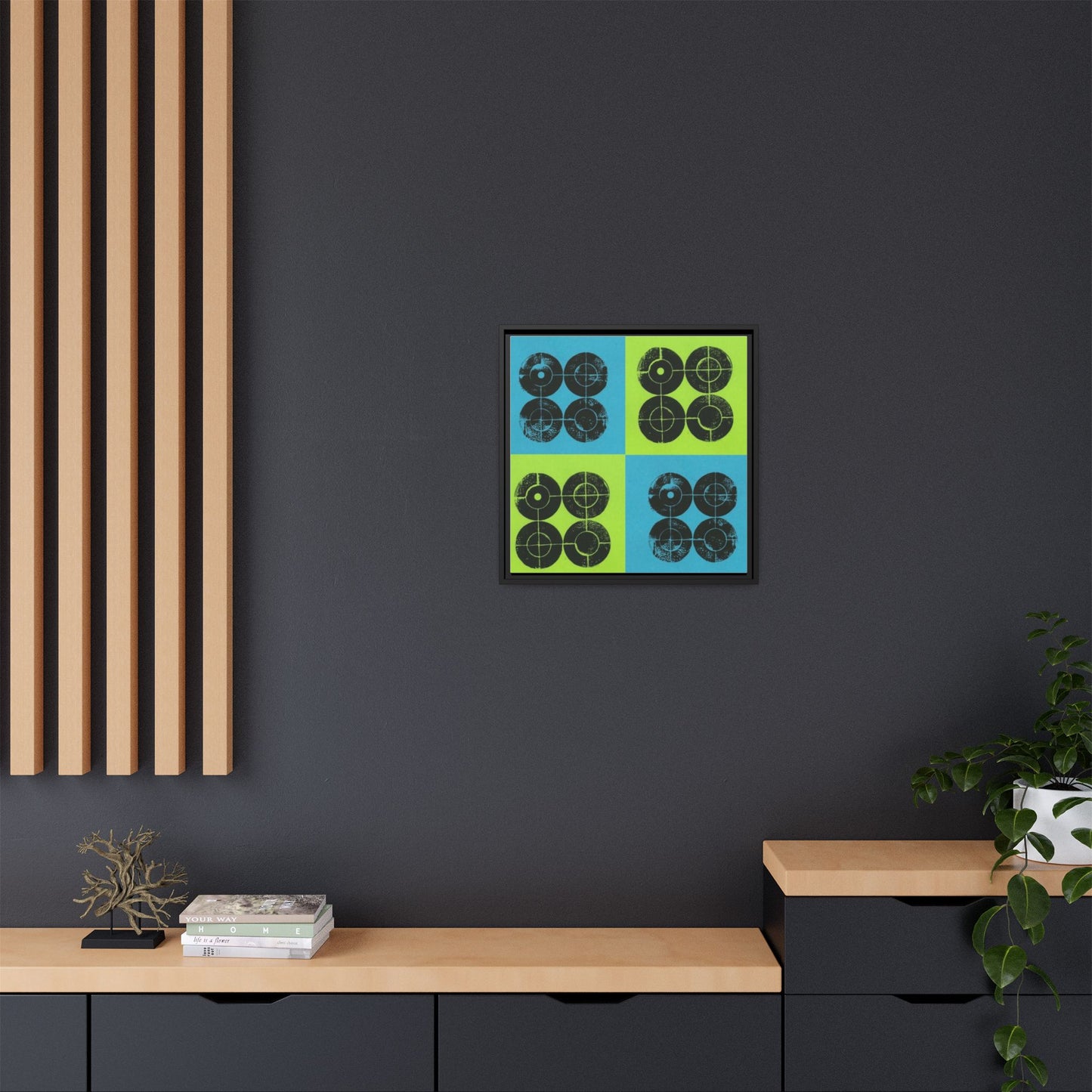 Printing With Legos Collagraph Matte Canvas, Framed