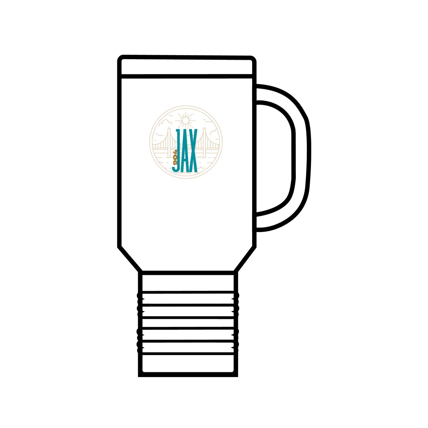 Jacksonville the City of Bridges Insulated Travel Mug, 40oz