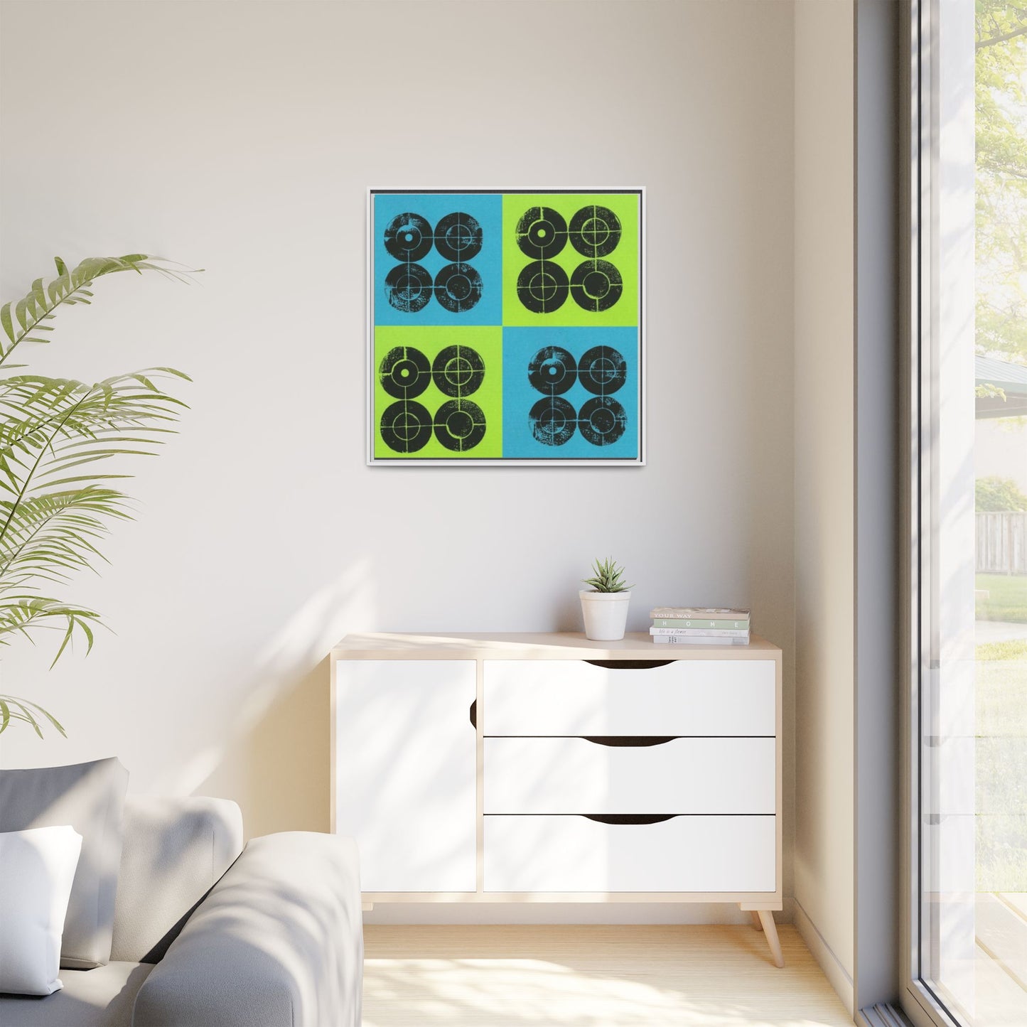 Printing With Legos Collagraph Matte Canvas, Framed