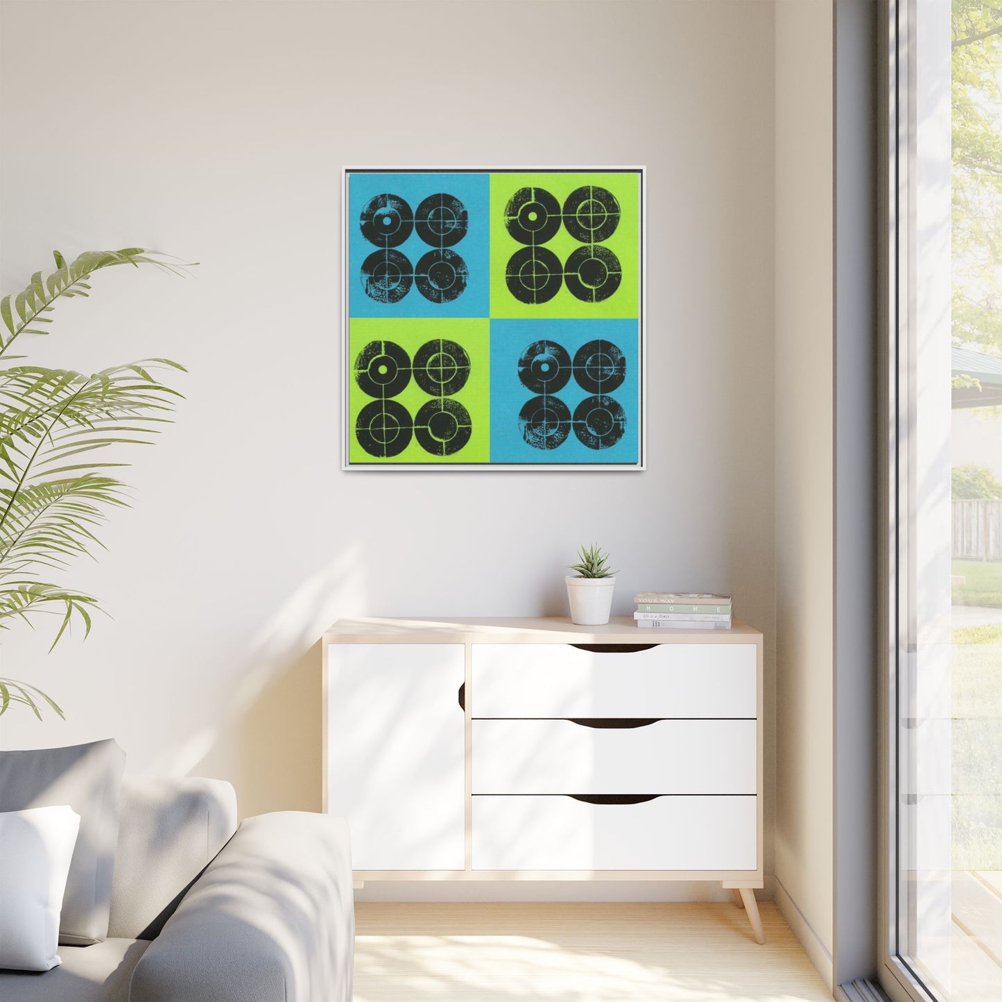 Printing With Legos Collagraph Matte Canvas, Framed