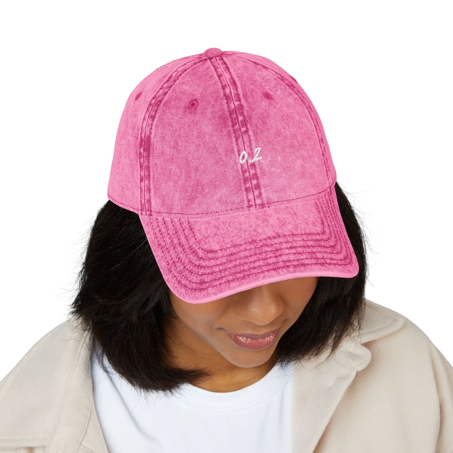 Zero Point Two Vintage Embroidered Cap Jewish Identity Hat
