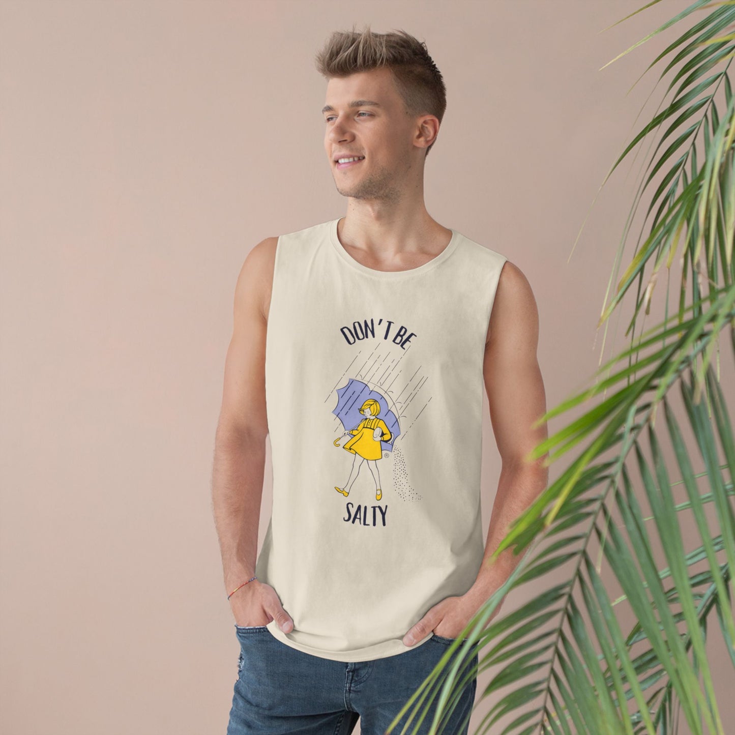 Don't Be Salty Unisex Tank, Humorous Graphic Tee, Sarcastic Sleeveless Shirt, Salty Tank