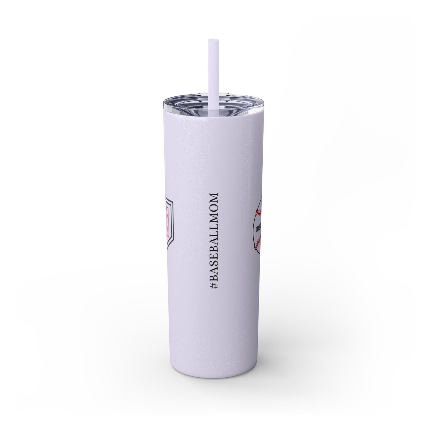 Custom CJs Mom Skinny Tumbler with Straw, 20oz