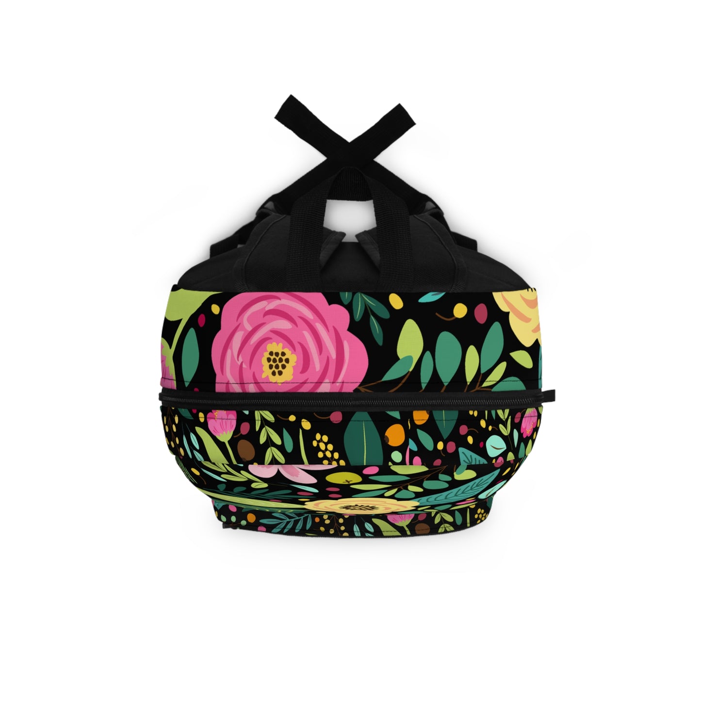 Floral Print Backpack for School, Laptop Backpack, Vibrant Floral Backpack with Laptop Compartment (Personalized)