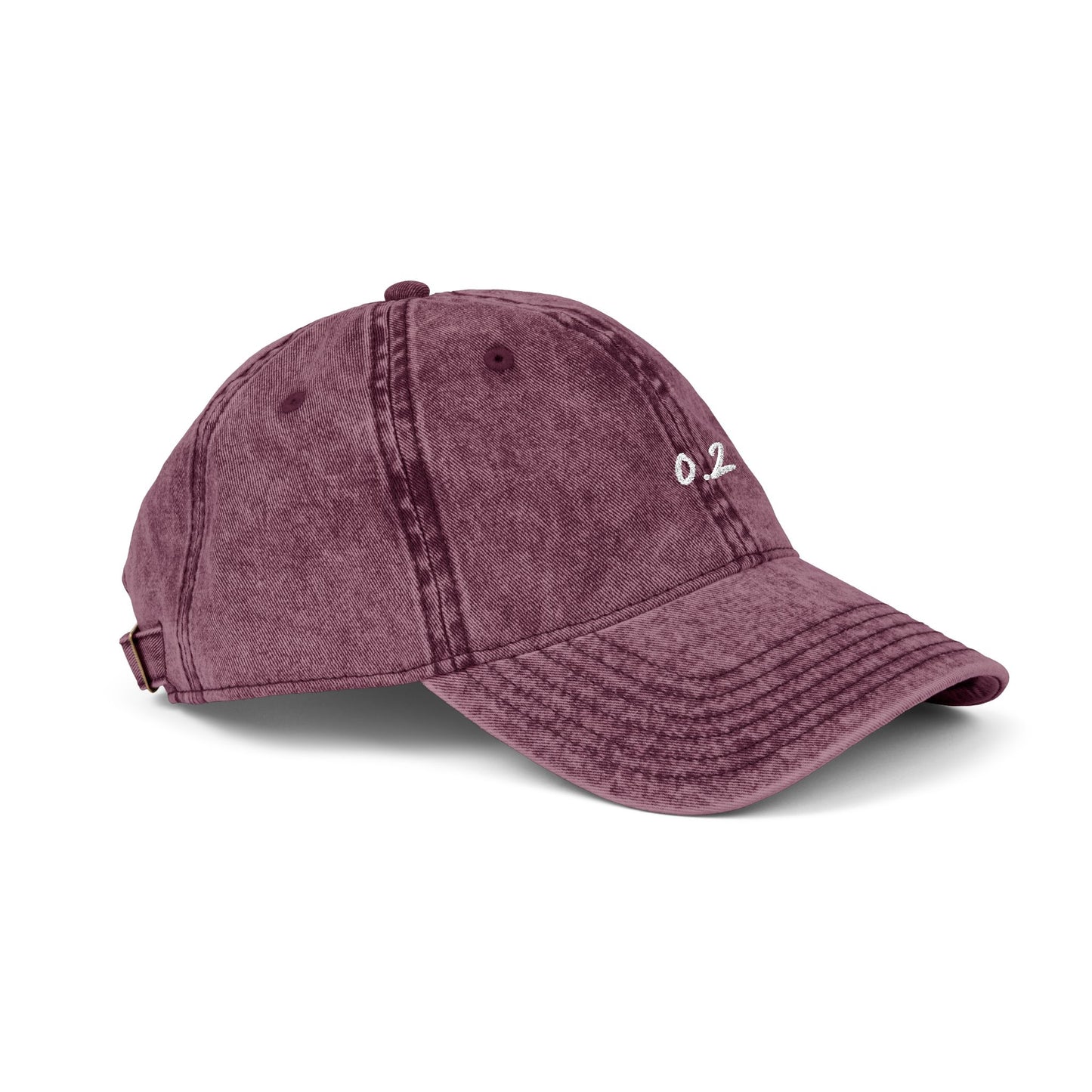 Zero Point Two Vintage Embroidered Cap Jewish Identity Hat