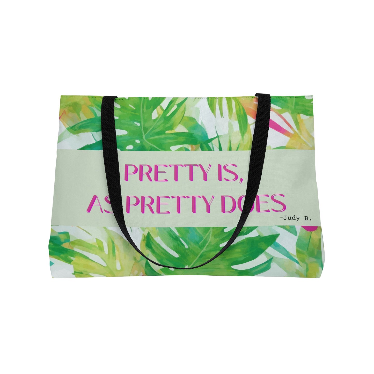 Vibrant Tropical Weekender Tote Bag - Perfect for Beach Days