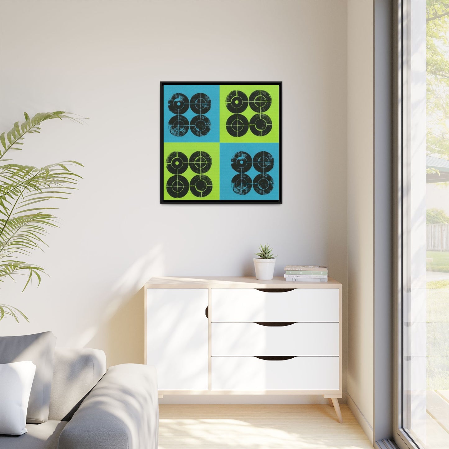 Printing With Legos Collagraph Matte Canvas, Framed